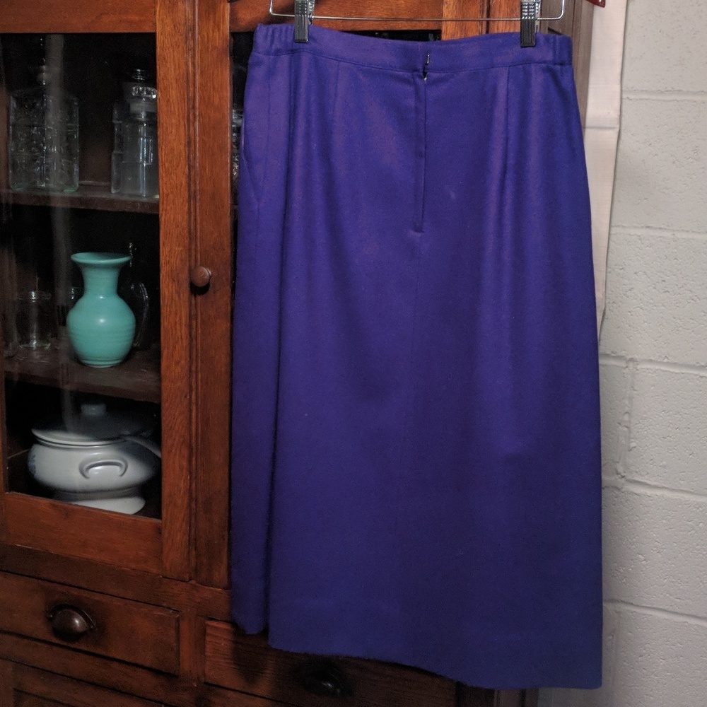💯% wool vintage purple suit - Picture 4 of 8